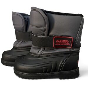 KHOMBU "Harper" Winter Boots - TODDLER BOYS Size 9M BLACK